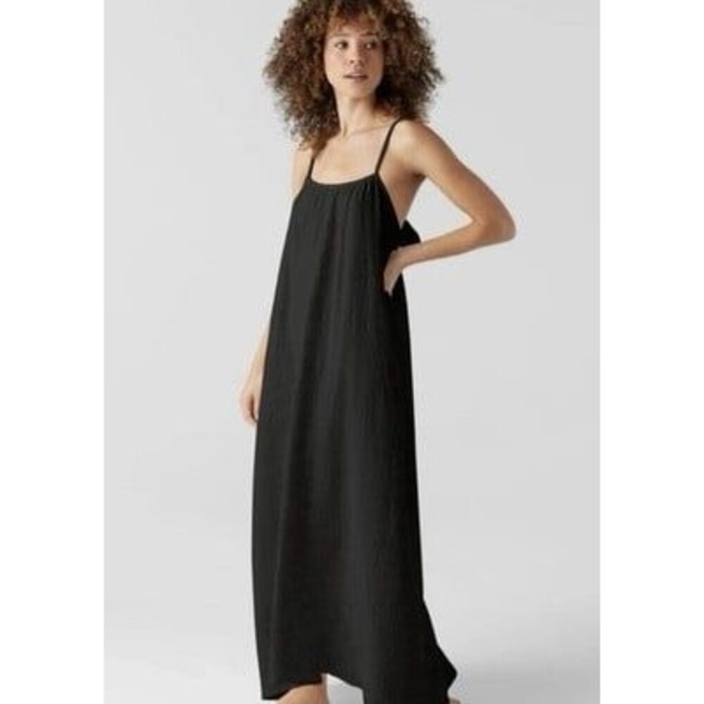 NWT Sol Angeles Gauzy Maxi Dress Black Size XS / S